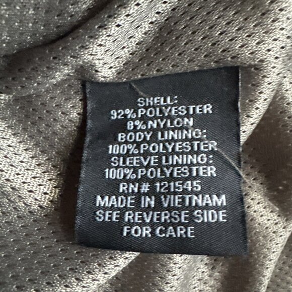 Vintage Mens London Fog Jacket Grandpa Windbreaker Zip Up M Banded 90s Y2K - Picture 8 of 9